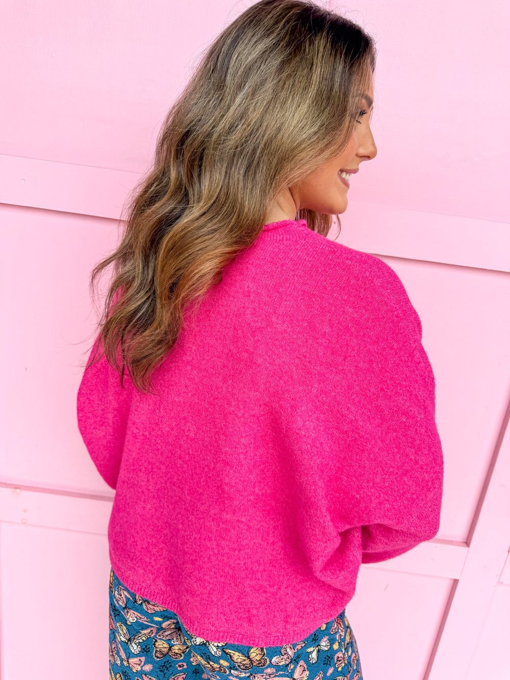 Piper Cardigan - Fuchsia