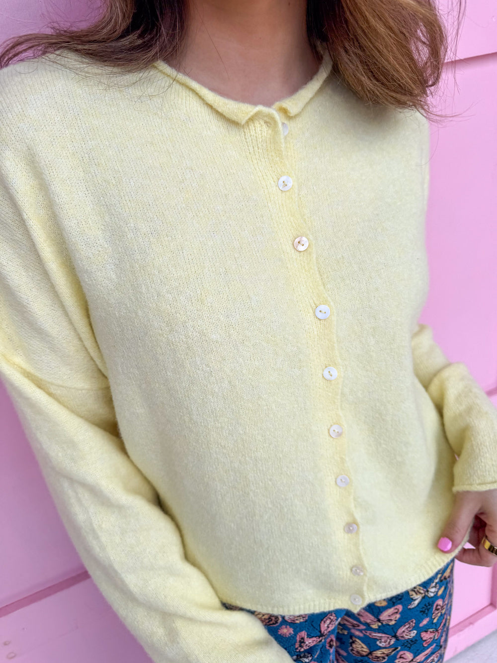Piper Cardigan - Butter Yellow