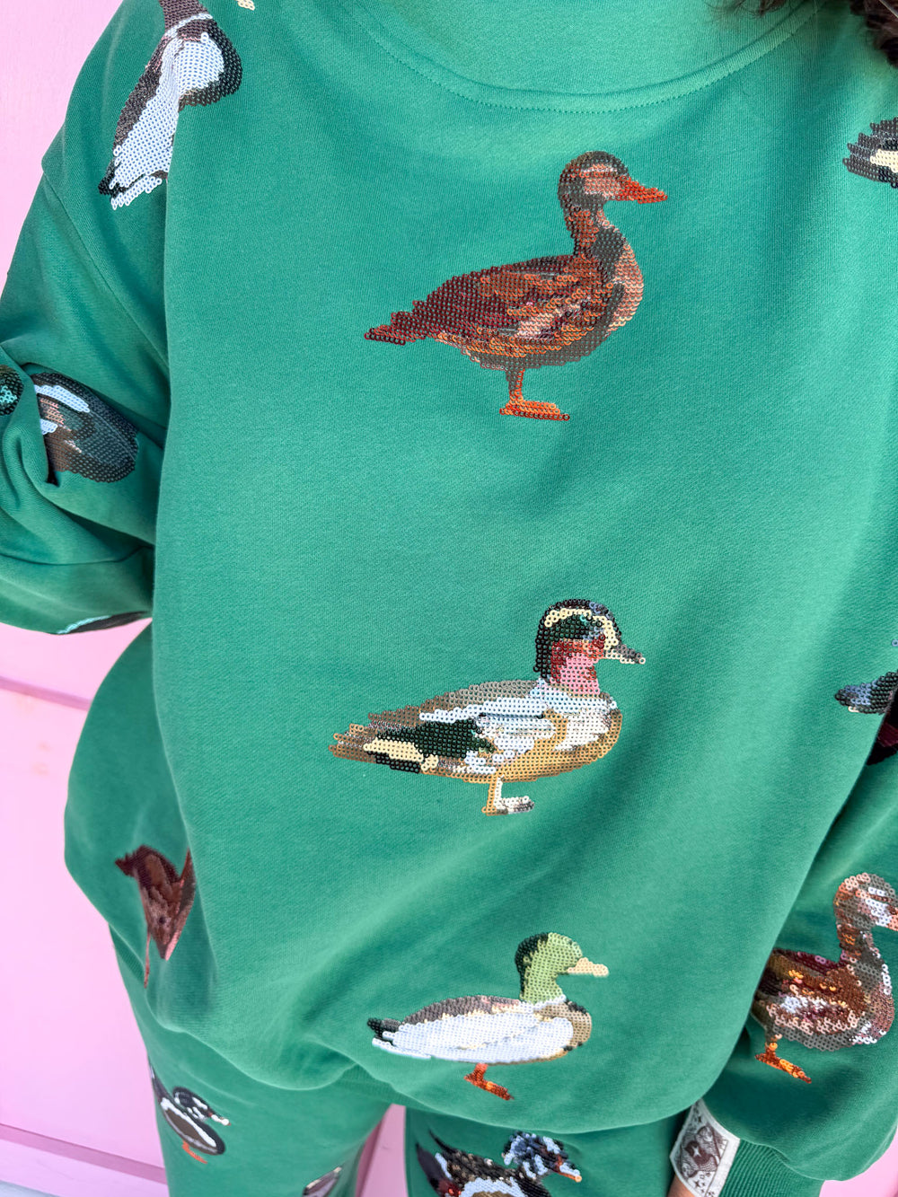 queen of sparkles ducks womens boutique mock neck jincy's