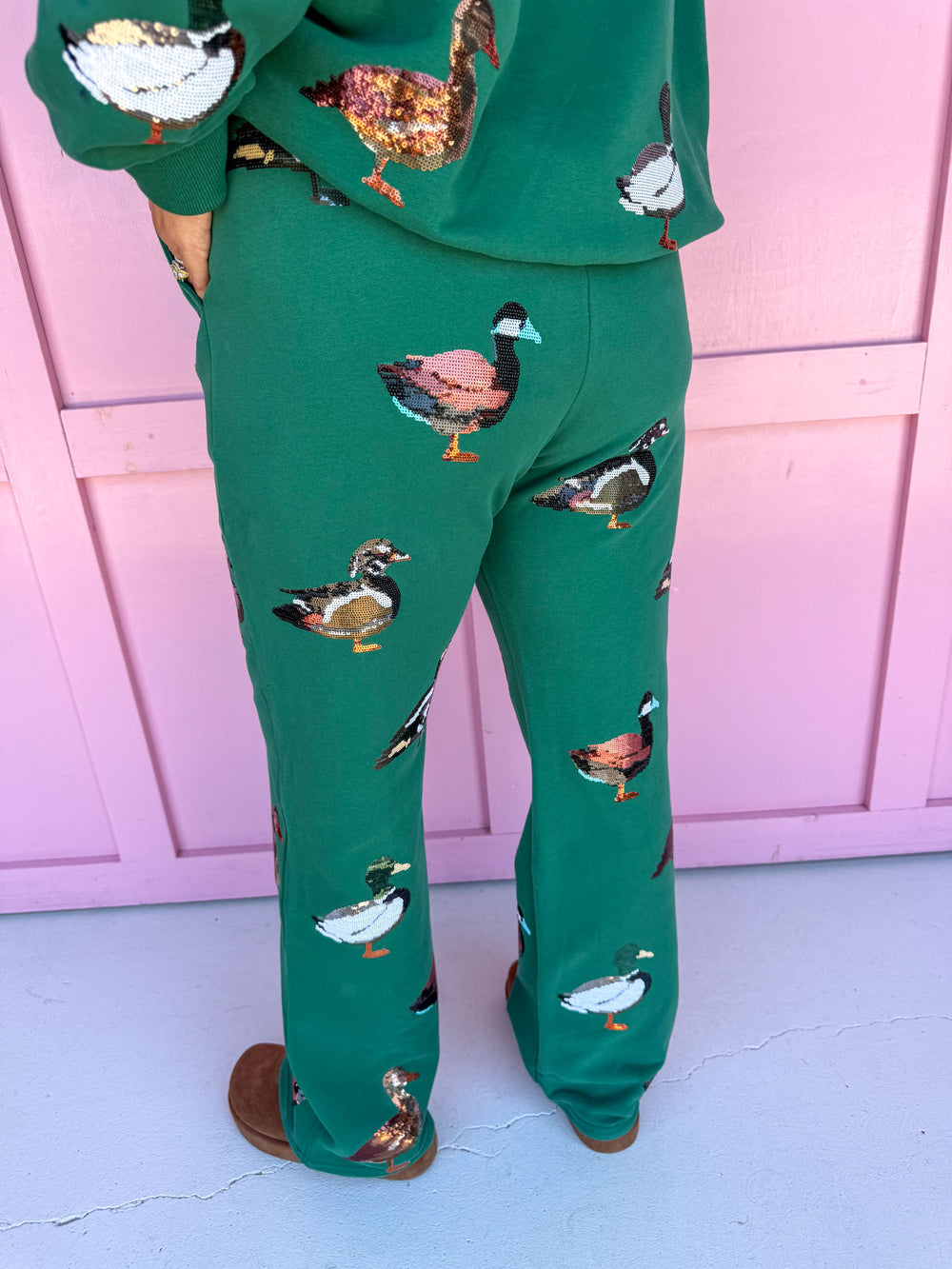 queen of sparkles ducks womens boutique lounge pants jincy's