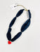 Hart Designs | Sleek Noir Petite Red Heart Scarf Necklace 