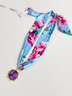 Hart Designs | Berry Bloom Natural Gemstone Pendant Twilly Necklace 