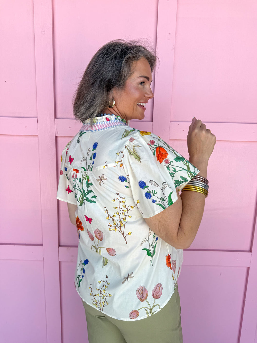 boutique womens top floral print jincys