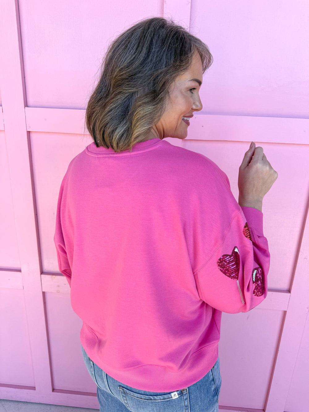 Mary Square | Millie Sweatshirt - Heart Lollipops