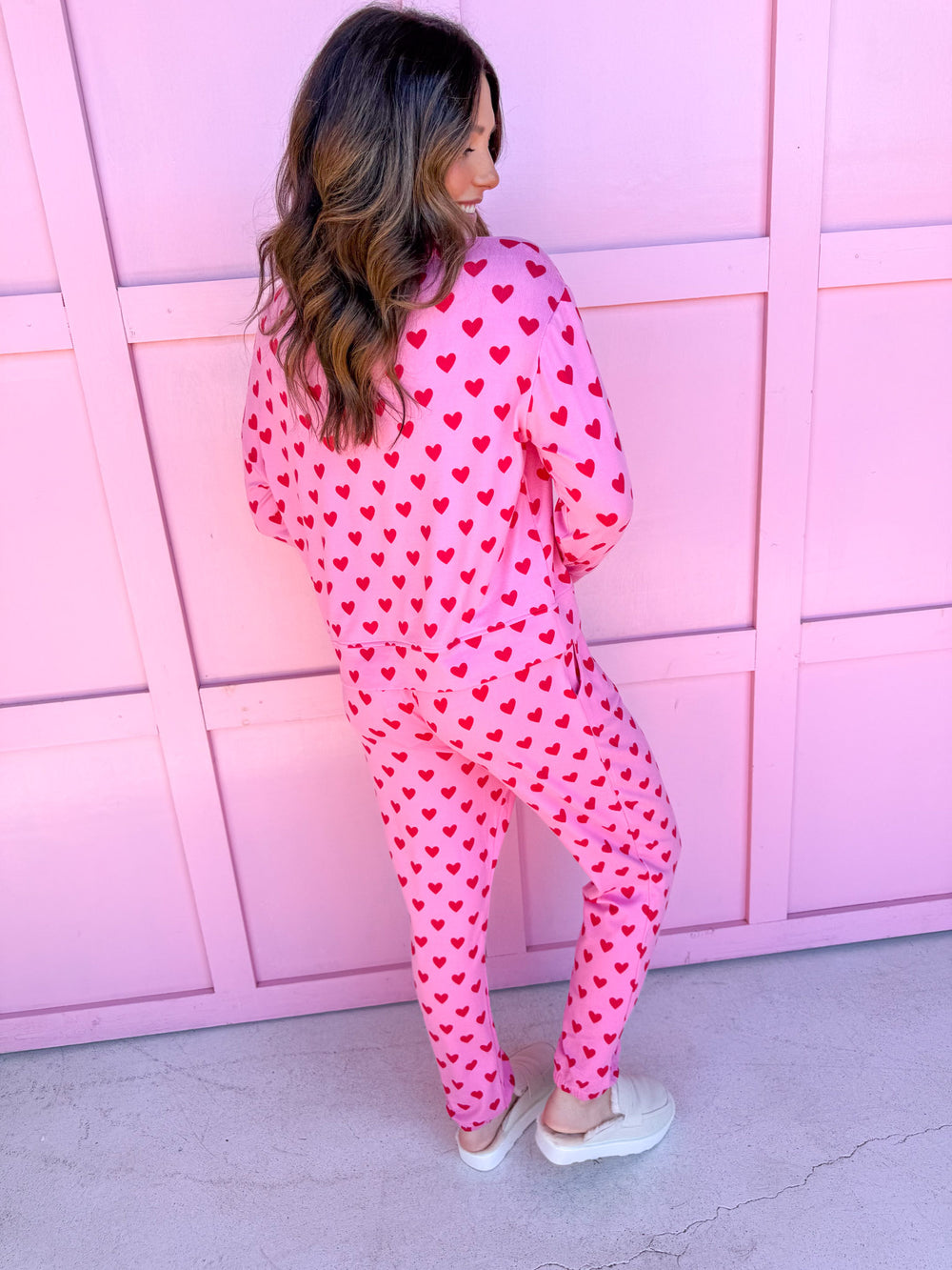 Mary Square Sophie Jogger Set Hearts womens boutique