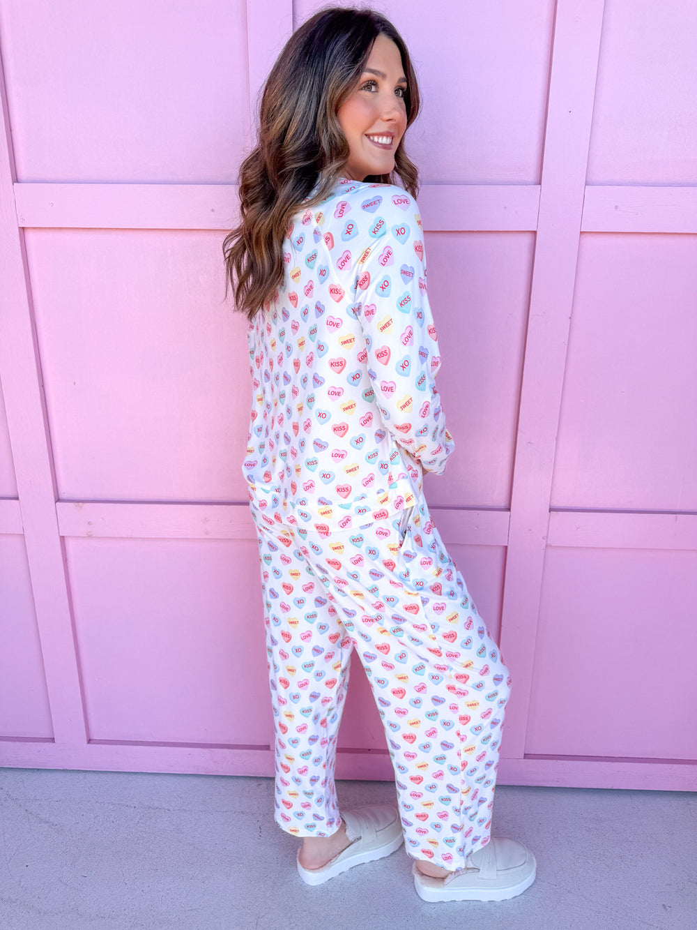 Mary Square | Annie Pajama Set - Candy Hearts