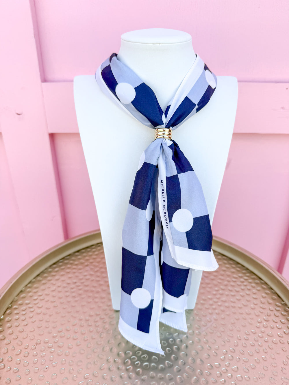 Michelle McDowell | Drew Scarf - Dotted Lattice