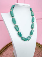 LOVE LEMON LANE | Faceted Bead Necklace - Green