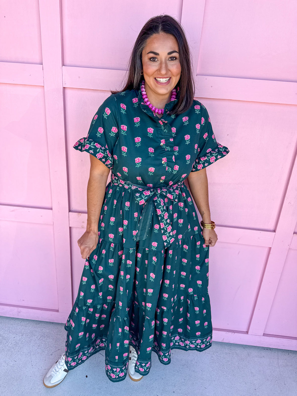 Mary Square | Kate Dress - Solstice Step Berry