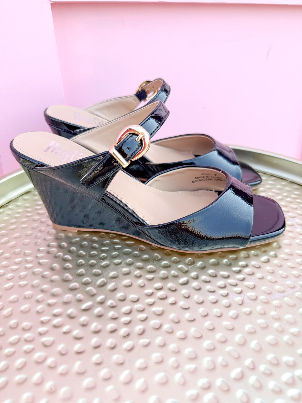 CORKYS | XOXO - Black Patent