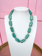 LOVE LEMON LANE | Faceted Bead Necklace - Green