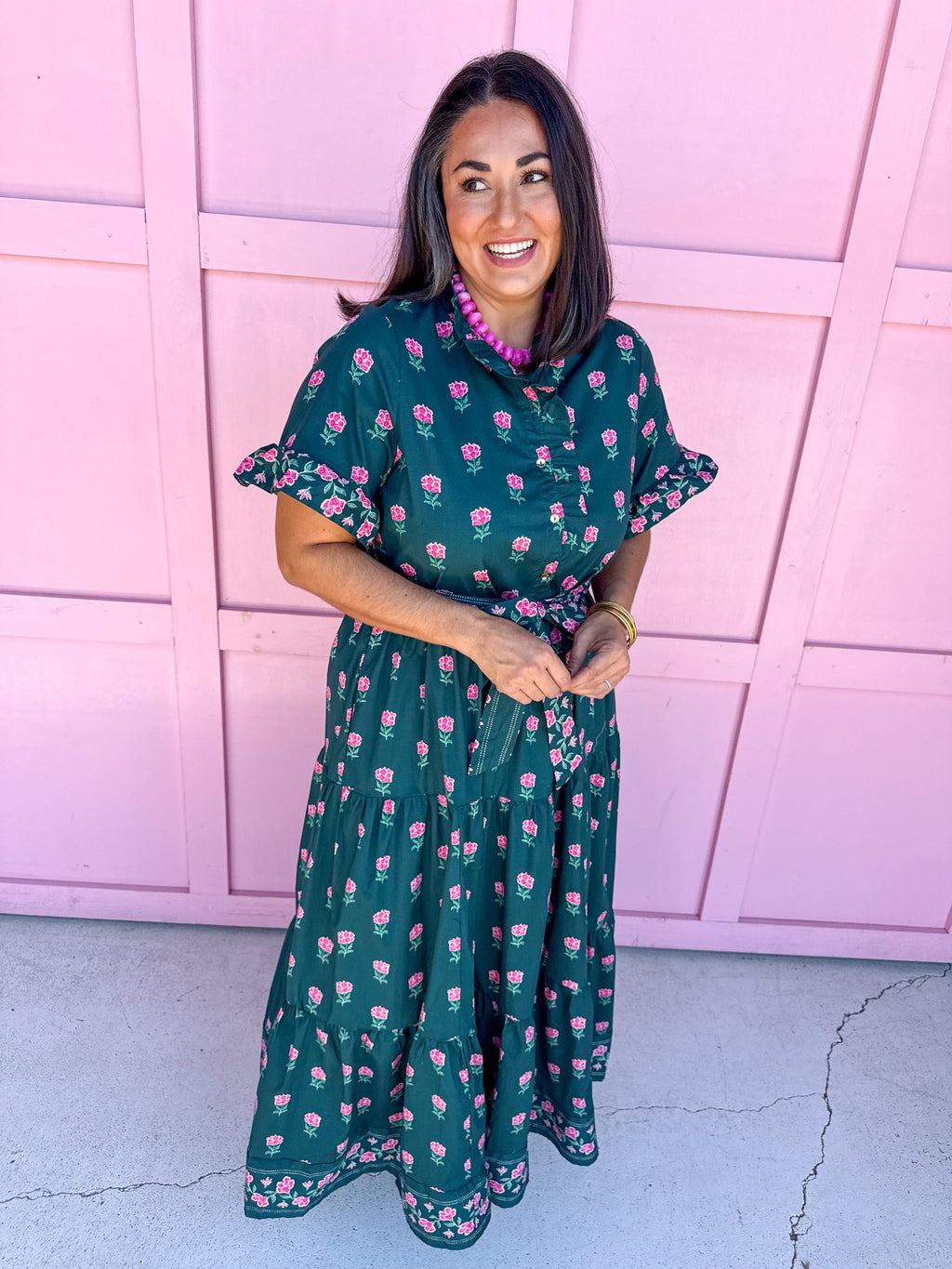 Mary Square | Kate Dress - Solstice Step Berry