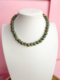 LOVE LEMON LANE | Glazed Ceramic Bead Necklace - Emerald