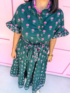 Mary Square | Kate Dress - Solstice Step Berry