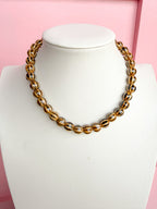 LOVE LEMON LANE | Glazed Ceramic Bead Necklace - Brown