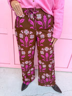 Bold Bloom Floral Print Pants