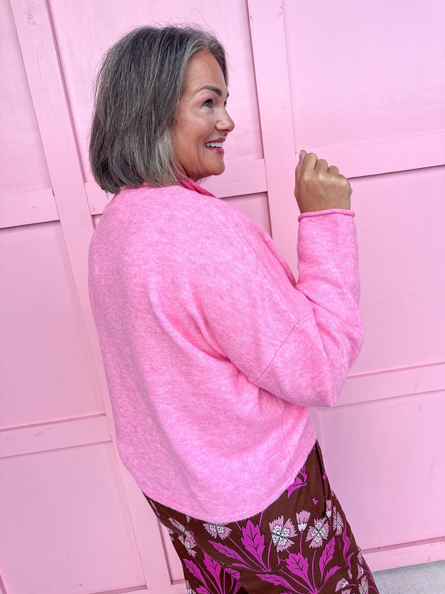 Sweet On Style Cardigan - Candy Pink