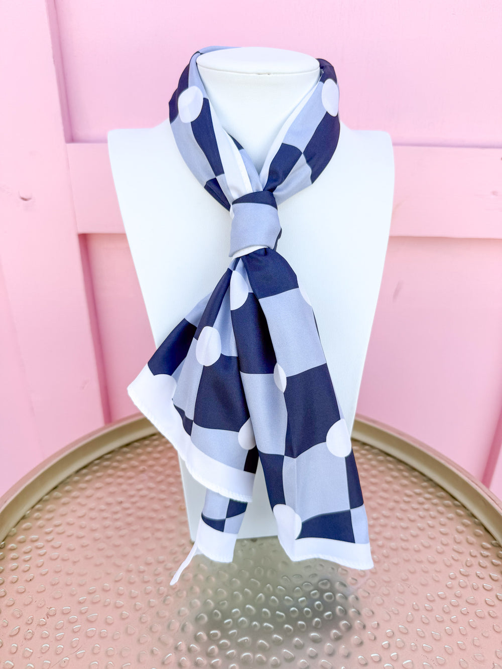 Michelle McDowell | Drew Scarf - Dotted Lattice