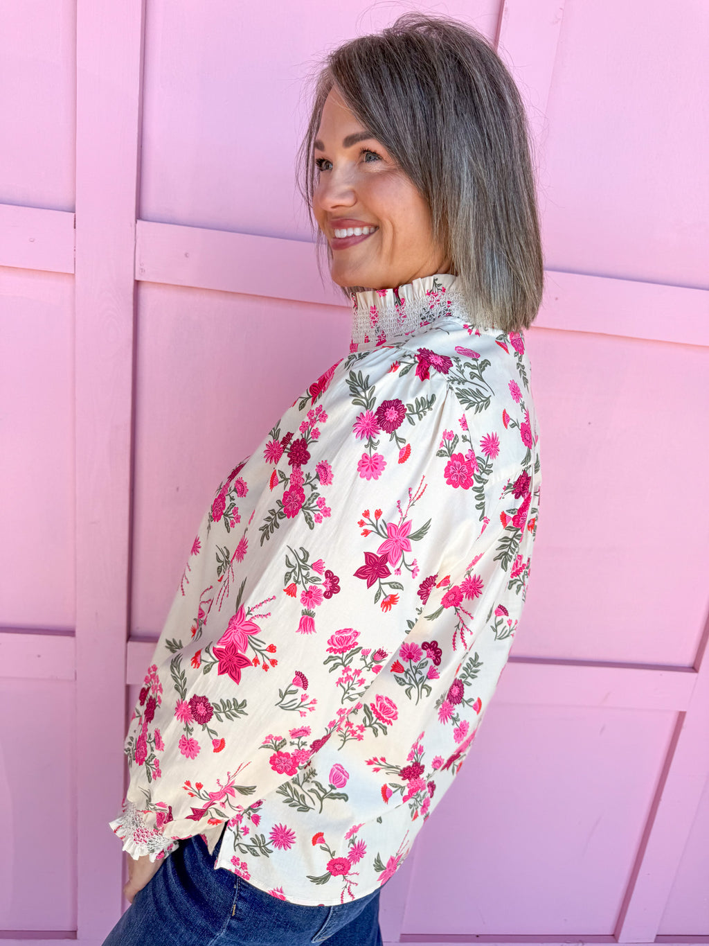 Mary Square | Kimberly Top - Mistflower - Pink