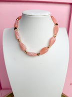 LOVE LEMON LANE | Statement Beaded Necklace - Pink