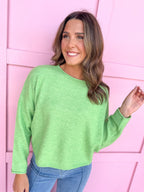Light Weight Staple Sweater - Green