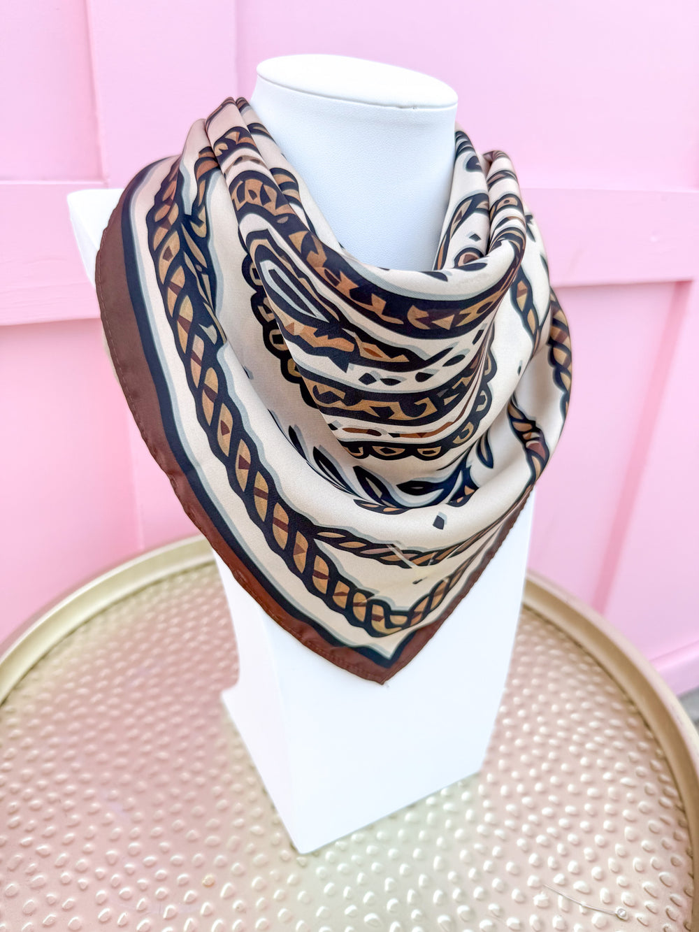 Tatum James | Scarf - Brown/Black Western