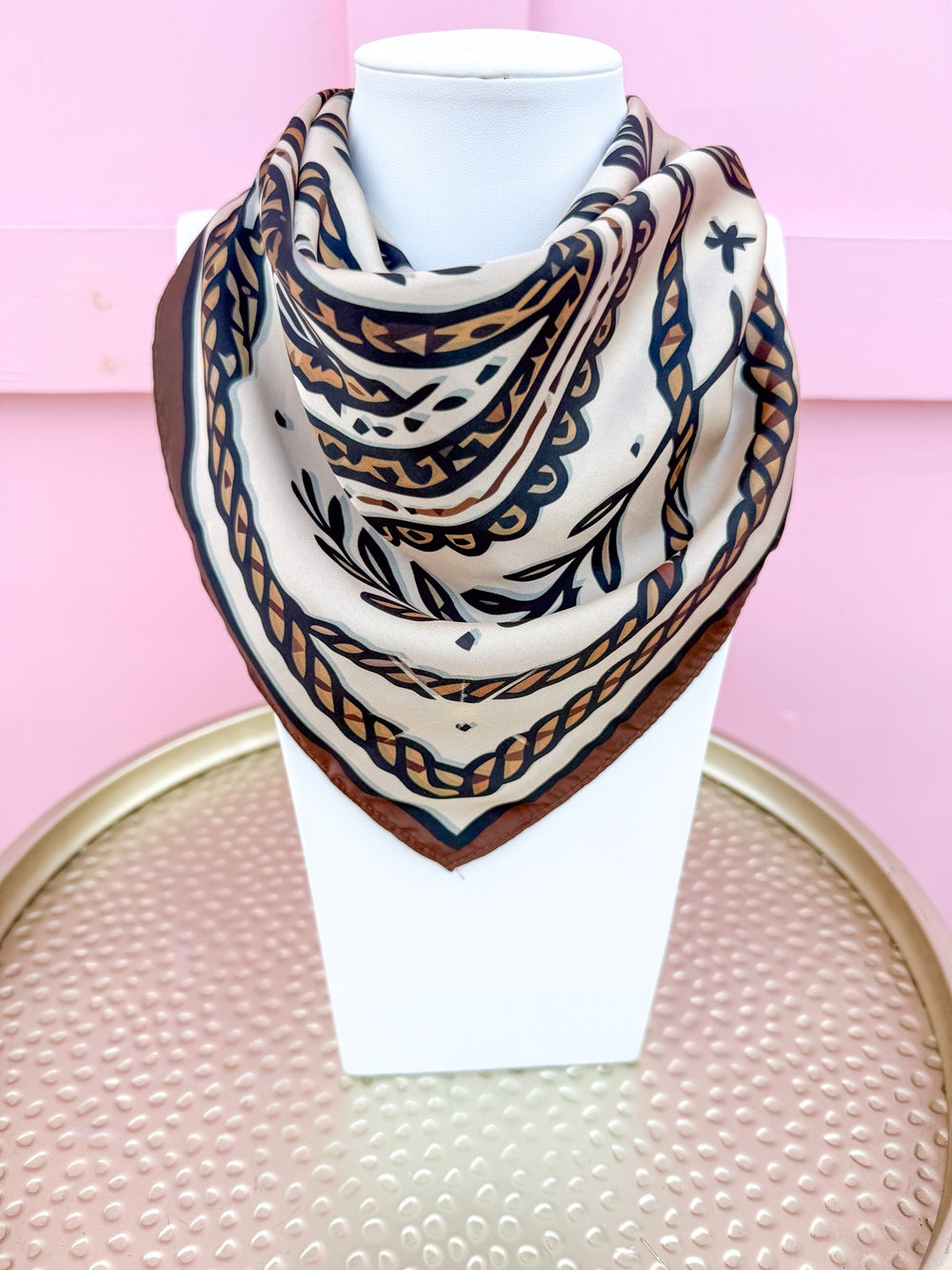 Tatum James | Scarf - Brown/Black Western