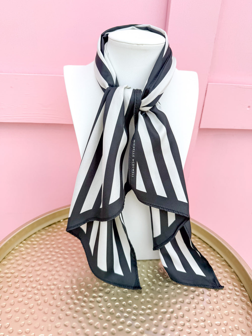 Michelle McDowell | Drew Scarf - Pinstripe Twist