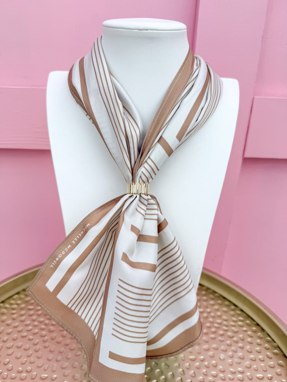 Michelle McDowell | Drew Scarf - Tailored Stripe