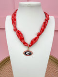 Georgia® Bulldogs Scarf Necklace