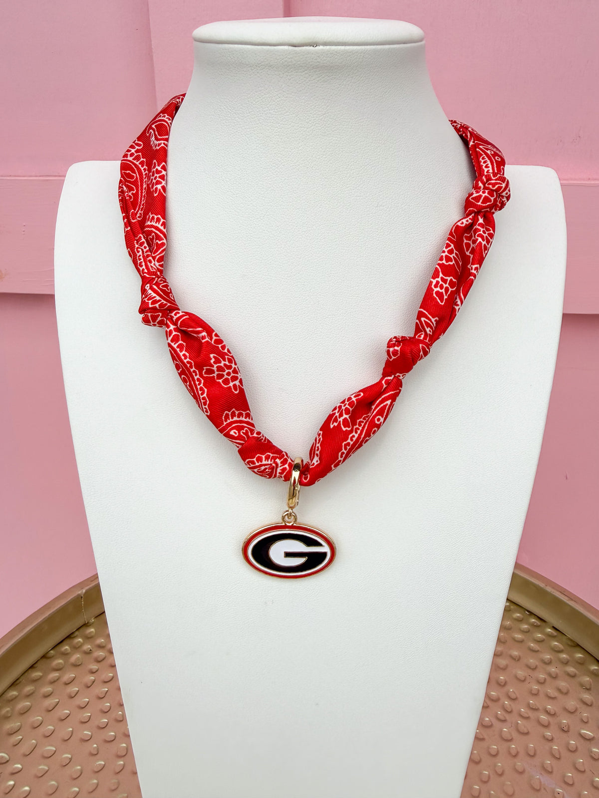 Georgia® Bulldogs Scarf Necklace