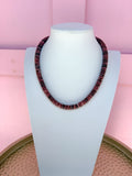 Marble Magic Necklace - Burgundy