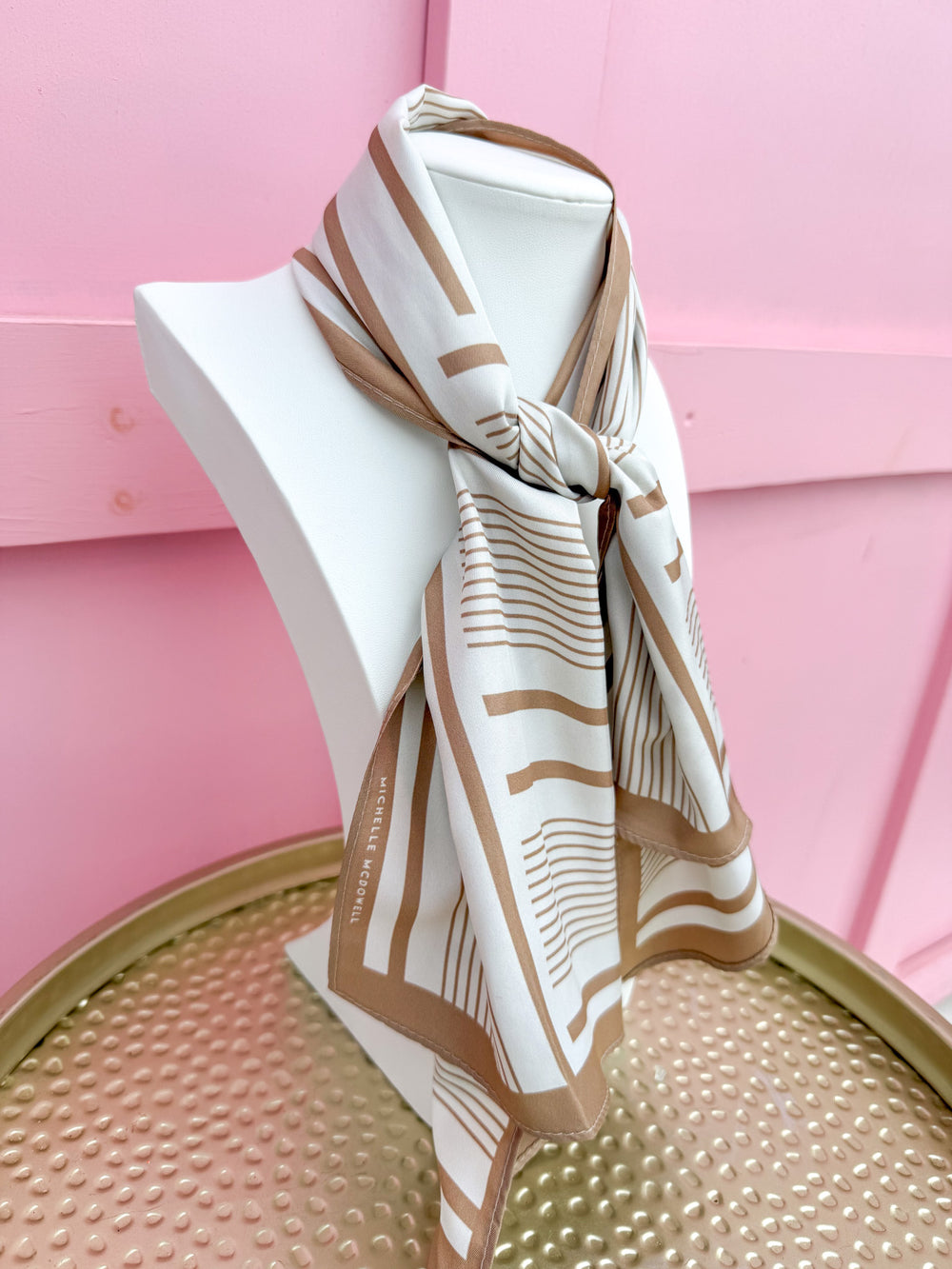 Michelle McDowell | Drew Scarf - Tailored Stripe