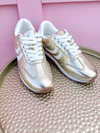 CORKYS | Kickoff Sneakers - Gold Crinkle Metallic