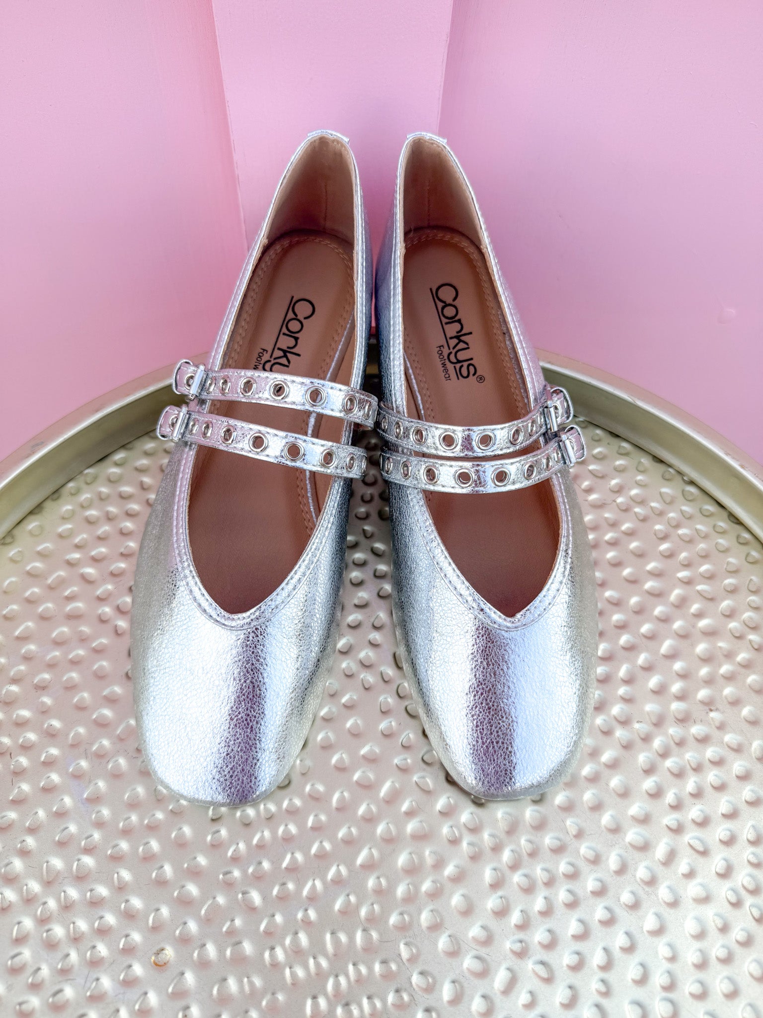 CORKYS | All Eyes On Me Flats - Silver