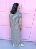 ADRIENNE | Nina Dress - Chocolate Seer Gingham