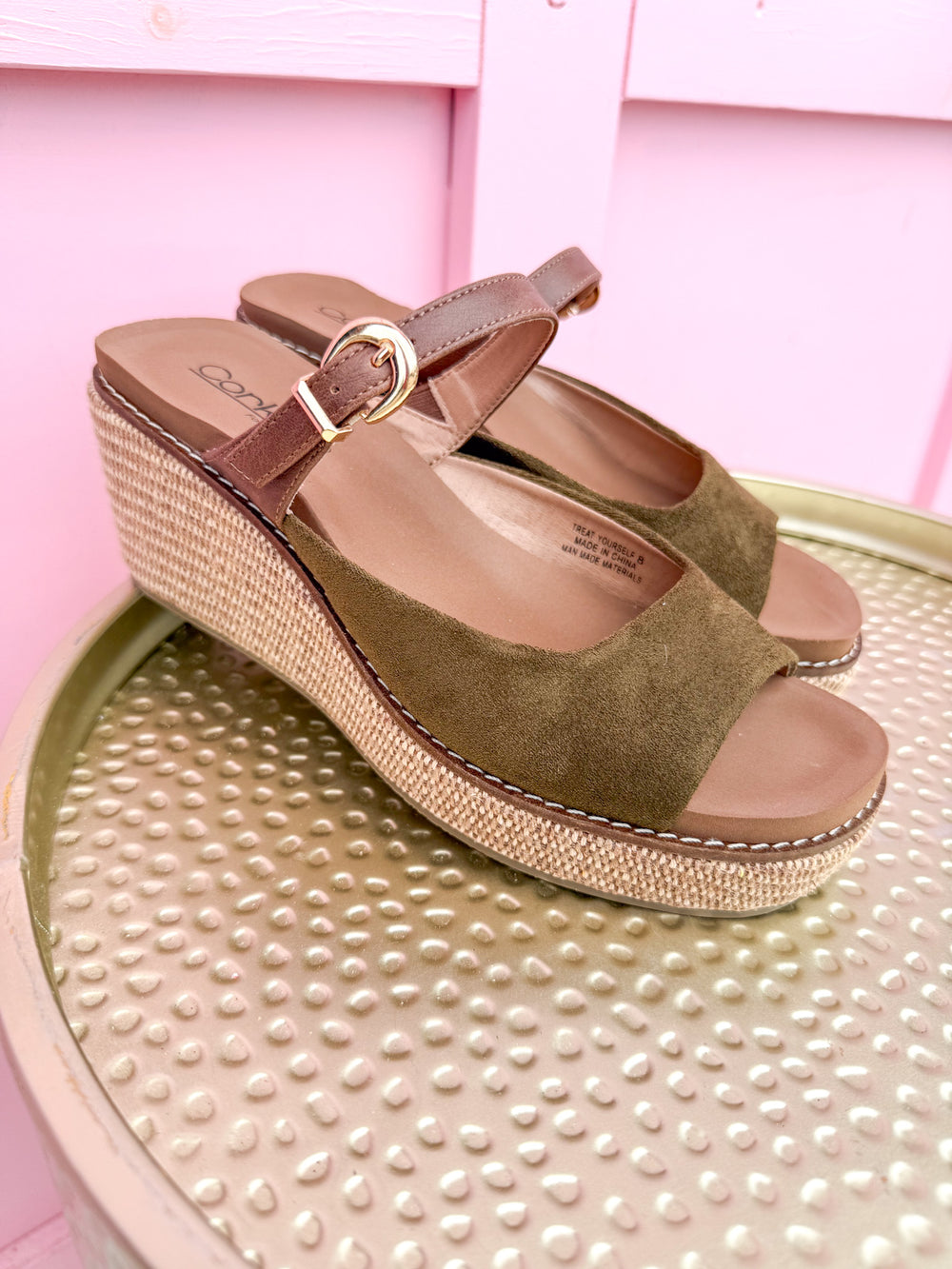 CORKYS| Treat Yourself Wedge - Moss