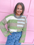 Cozy Lines Sweater - Light Green