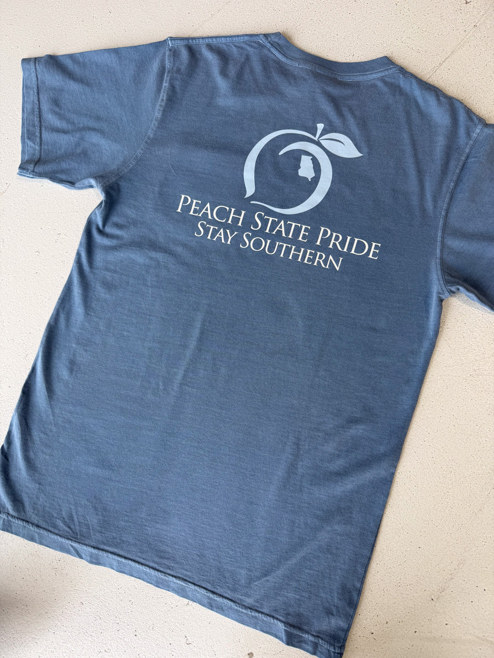 Peach State Pride | Classic Stay Southern S/S Tee - Denim
