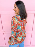 Fall Floral Glow Top
