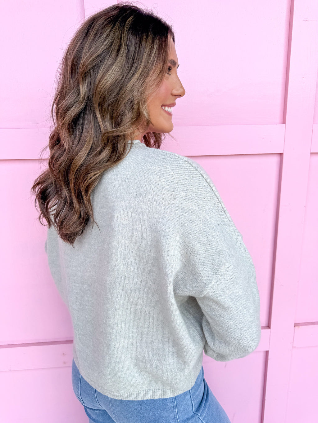 Light Weight Staple Sweater - Heather Grey