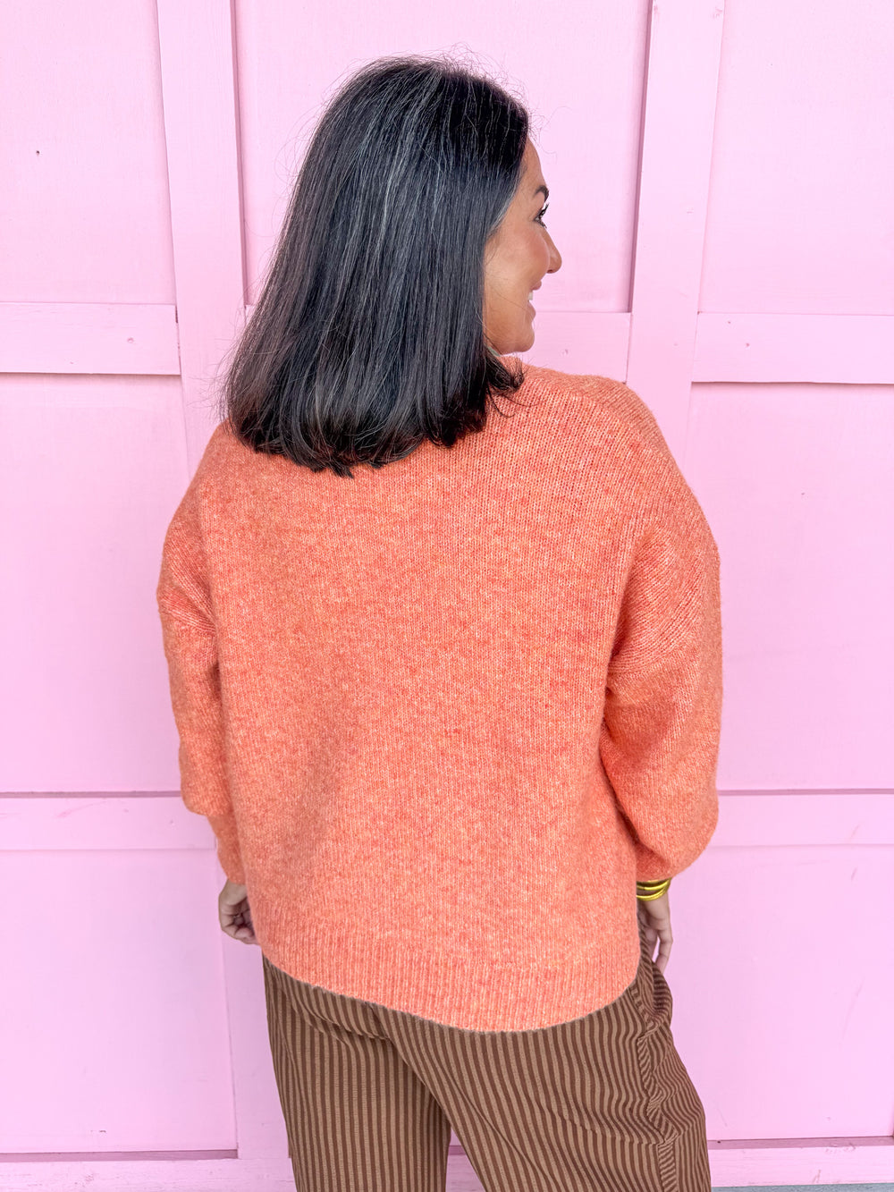 Flyway Girl Mallard Sweater - Orange