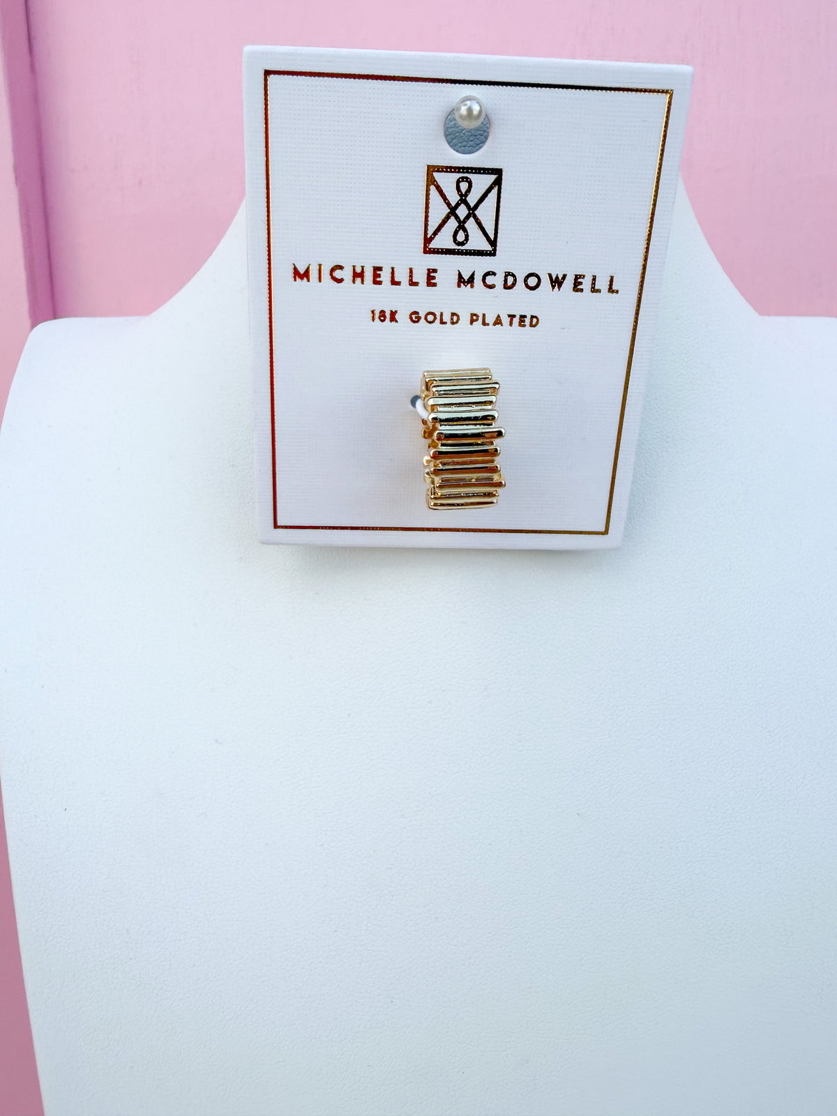 Michelle McDowell | Drew Scarf Charm - Textured Band