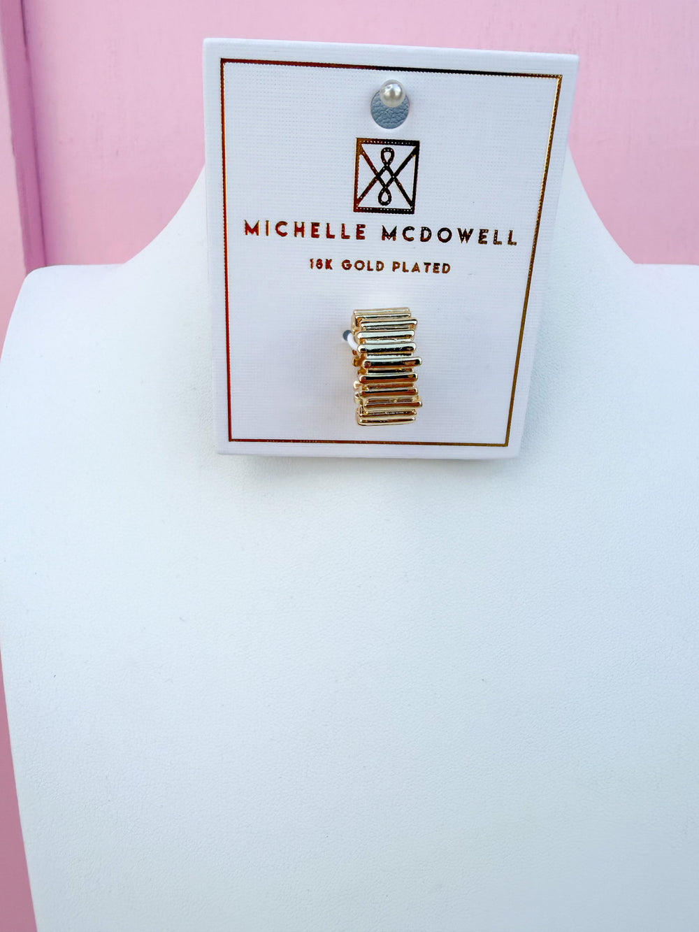 Michelle McDowell | Drew Scarf Charm - Textured Band