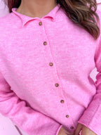 Sweet On Style Cardigan - Candy Pink