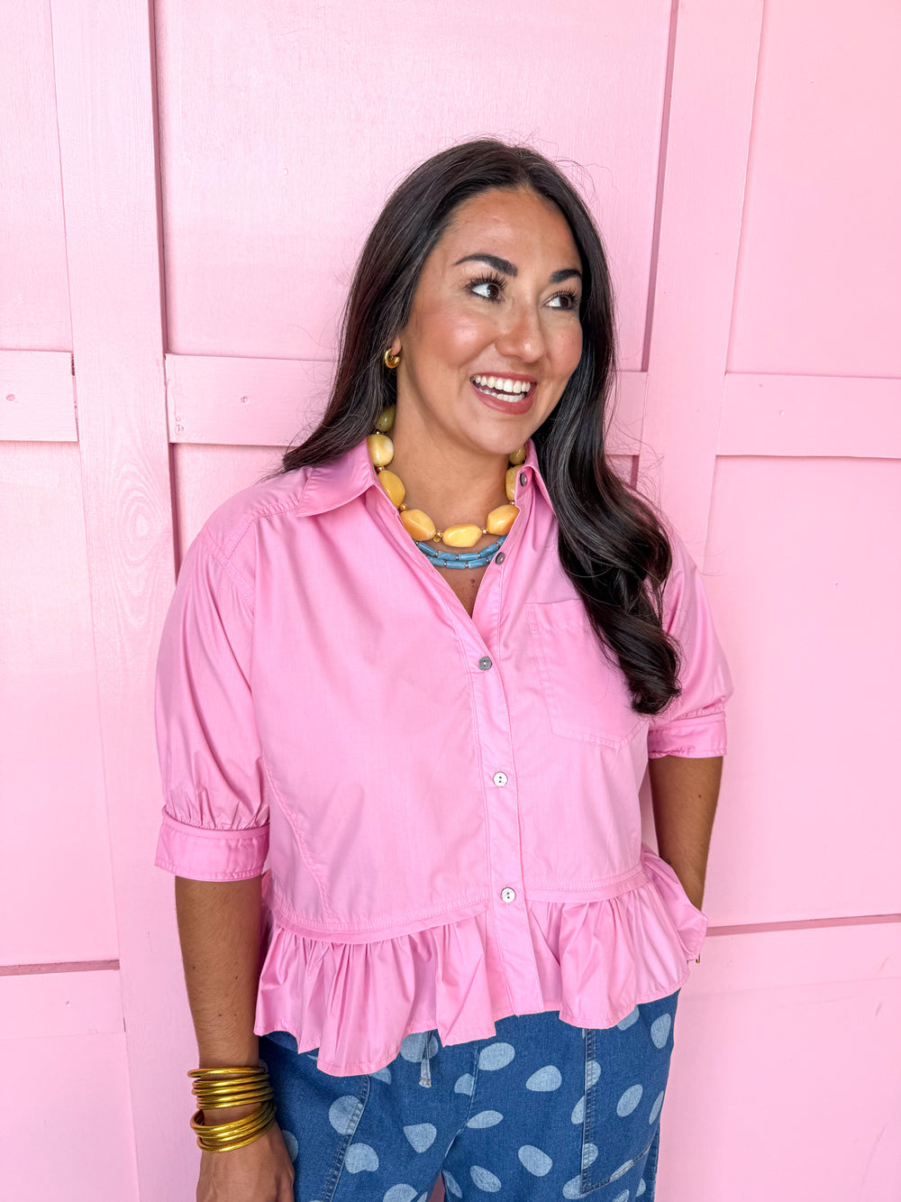Ruffle & Ready Top - Pink
