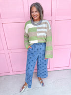 Cozy Lines Sweater - Light Green