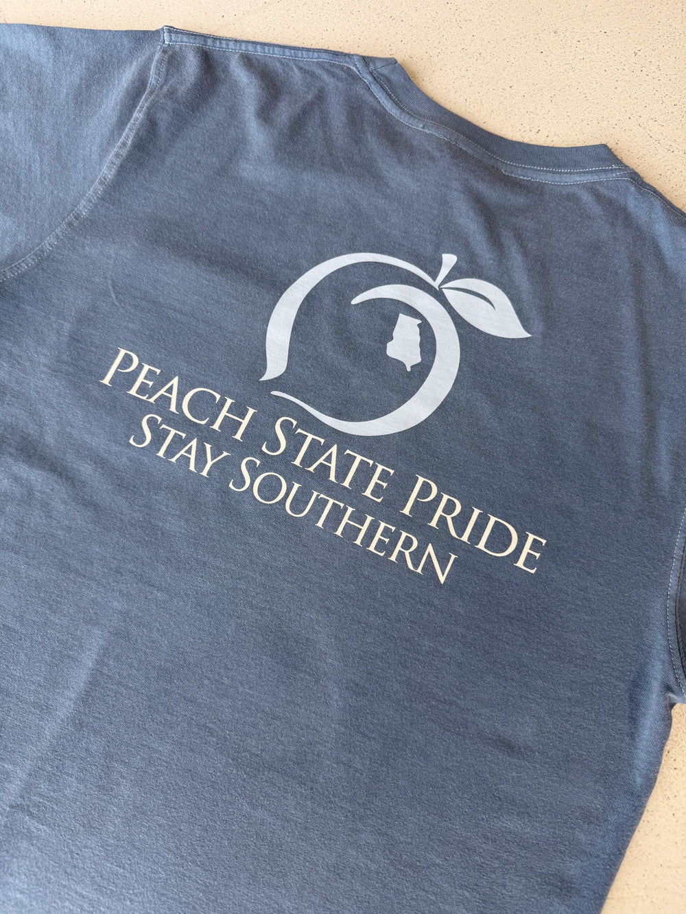 Peach State Pride | Classic Stay Southern S/S Tee - Denim