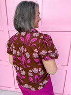 Bold Bloom Floral Print Top
