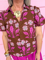 Bold Bloom Floral Print Top